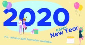 Happy New Year 2020 Promotion Available Now!