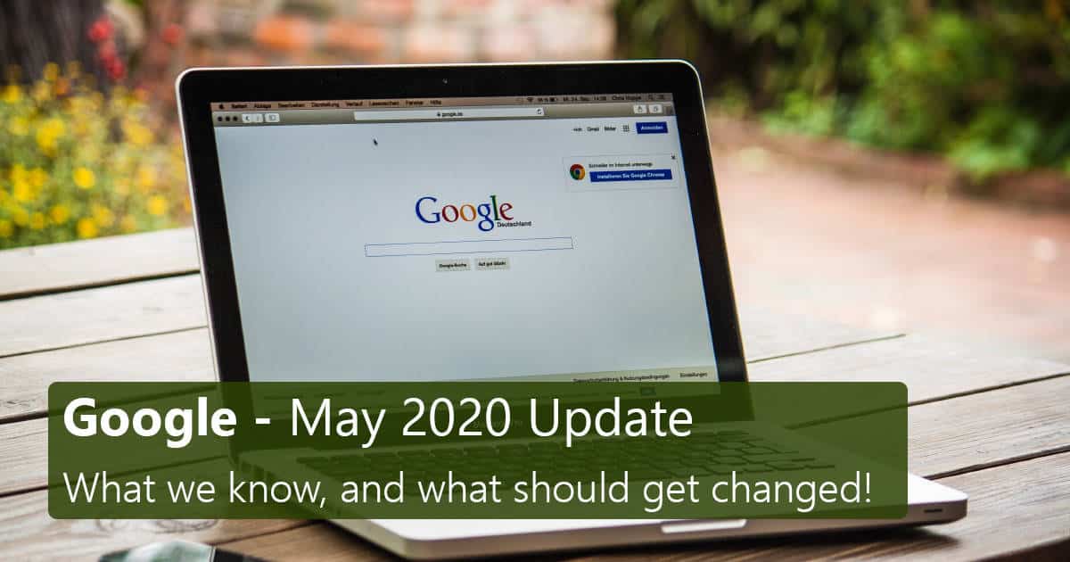 Google May 2020 Update